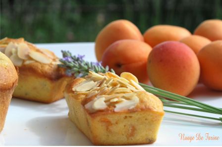 Petits cakes aux abricots parfumés à la lavande